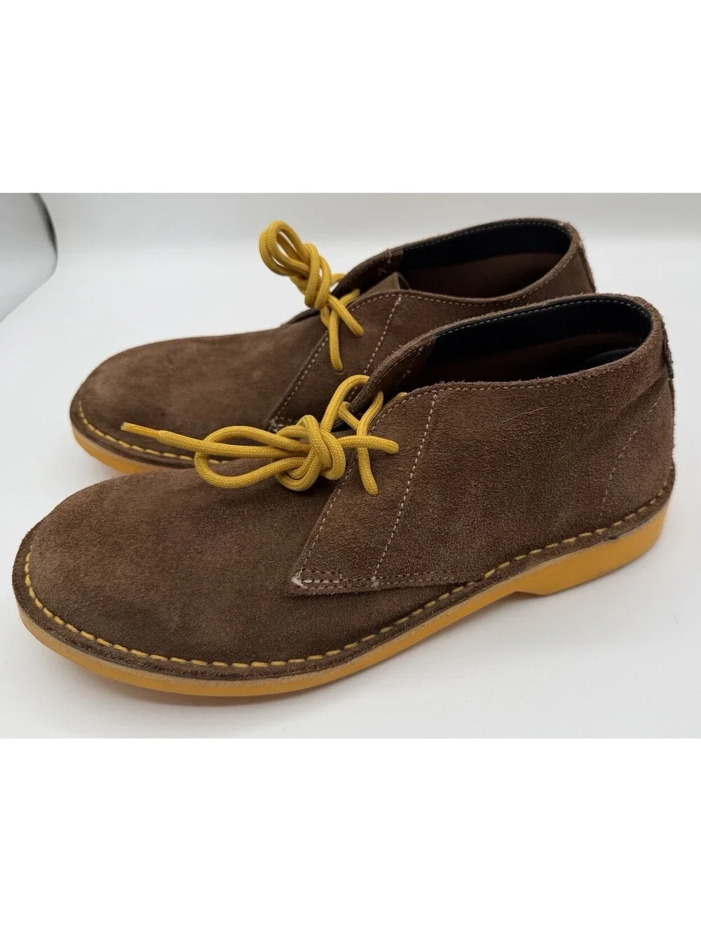 Veldskoen Heritage Vilakazi Chukka Boot Men’s 8 Brown Suede Yellow Sole NEW